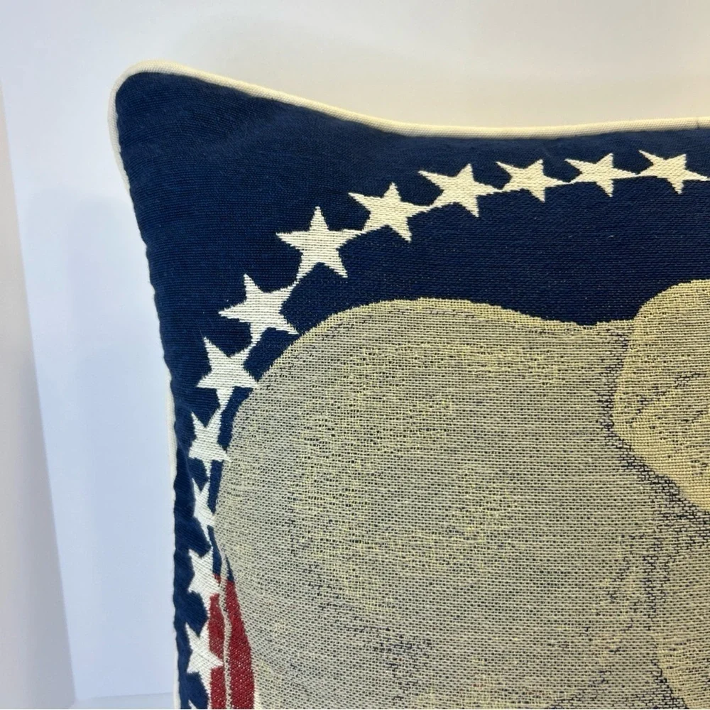 Republican Elephant 14  x14  x 4  Pillow by Riverdale Red White And Blue Stars